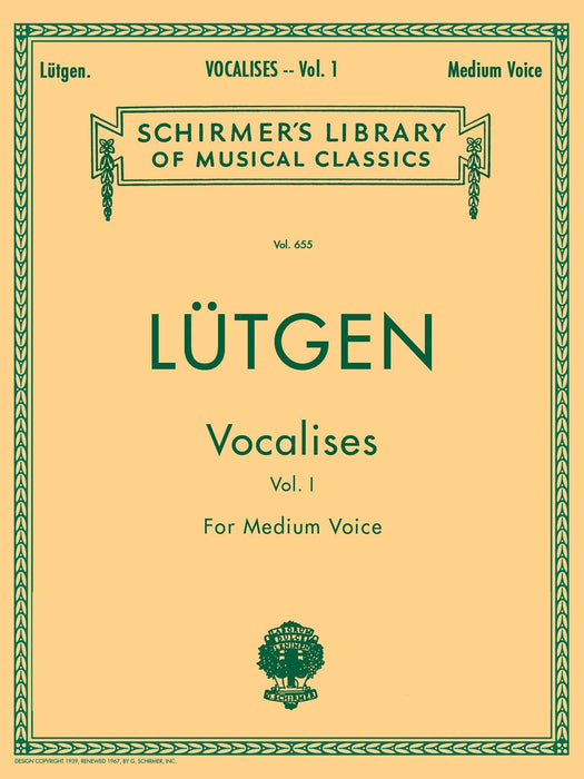 Vocalises (20 Daily Exercises) - Book I Schirmer Library of Classics Volume 655 Medium Voice 每日練習 | 小雅音樂 Hsiaoya Music