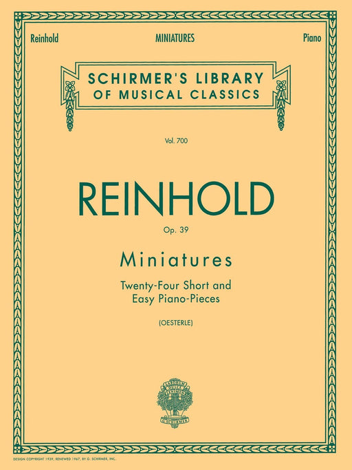 Miniatures, Op. 39 Schirmer Library of Classics Volume 700 Piano Solo 鋼琴 獨奏 | 小雅音樂 Hsiaoya Music