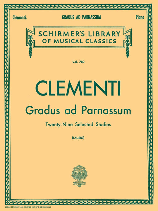 Gradus Ad Parnassum Schirmer Library of Classics Volume 780 Piano Solo 克雷門悌穆奇歐 鋼琴 獨奏 | 小雅音樂 Hsiaoya Music