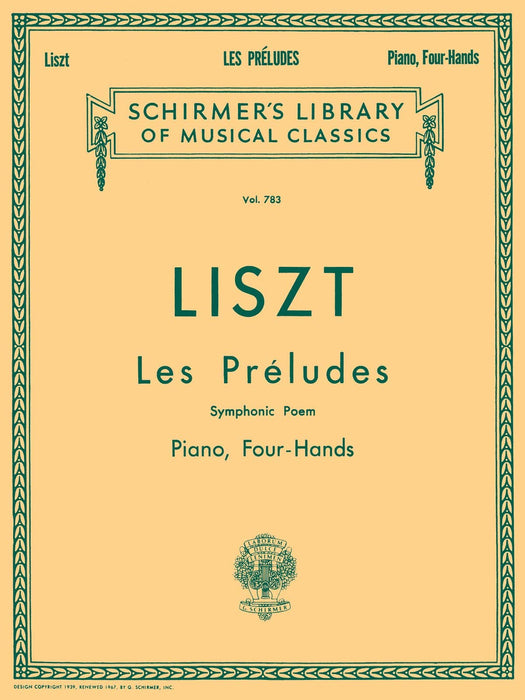 Les Preludes (Symphonic Poem) Schirmer Library of Classics Volume 783 Piano Duet 李斯特 前奏曲 交響詩 四手聯彈 | 小雅音樂 Hsiaoya Music