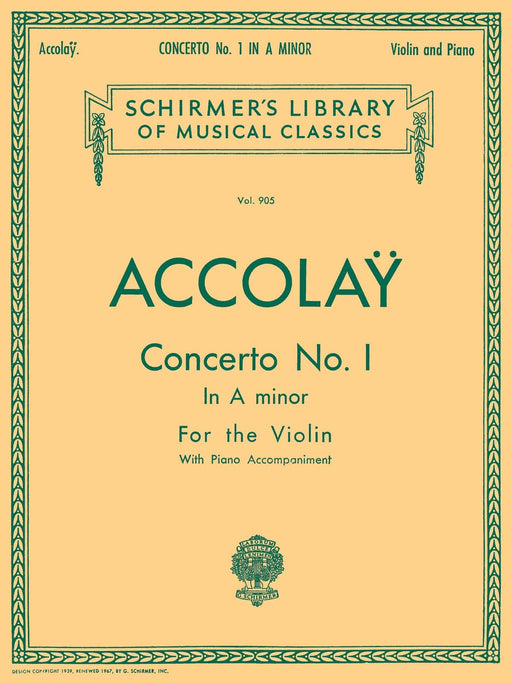 Concerto No. 1 in A Minor Schirmer Library of Classics Volume 905 Violin with Piano Accompa 協奏曲 小提琴 鋼琴 | 小雅音樂 Hsiaoya Music