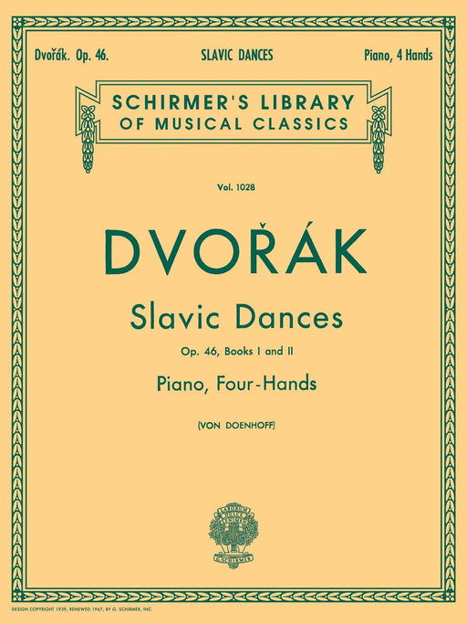Slavonic Dances, Op. 46 - Books 1 & 2 Schirmer Library of Classics Volume 1028 Piano Duet 德弗札克 斯拉夫舞曲 四手聯彈 | 小雅音樂 Hsiaoya Music
