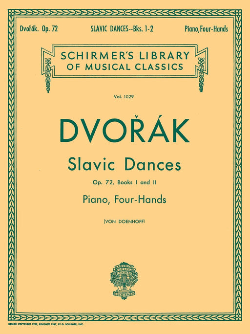 Slavonic Dances, Op. 72 - Books 1 & 2 Schirmer Library of Classics Volume 1029 Piano Duet 德弗札克 斯拉夫舞曲 四手聯彈 | 小雅音樂 Hsiaoya Music