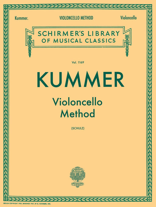 Violoncello Method Schirmer Library of Classics Volume 1169 Cello Method 庫莫 大提琴 | 小雅音樂 Hsiaoya Music