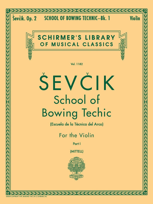 School of Bowing Technics, Op. 2 - Book 1 Schirmer Library of Classics Volume 1182 Violin Method 小提琴 | 小雅音樂 Hsiaoya Music