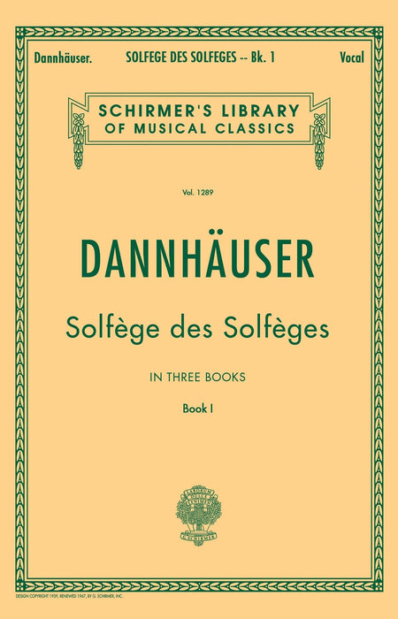 Solfége des Solféges - Book I Schirmer Library of Classics Volume 1289 Voice Technique | 小雅音樂 Hsiaoya Music