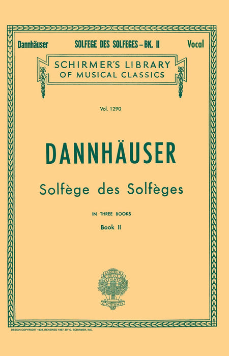 Solfége des Solféges - Book II Schirmer Library of Classics Volume 1290 Voice Technique | 小雅音樂 Hsiaoya Music