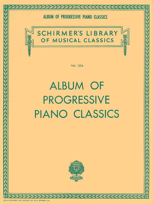 Album of Progressive Piano Classics Schirmer Library of Classics Volume 1314 Piano Solo 鋼琴 獨奏 | 小雅音樂 Hsiaoya Music