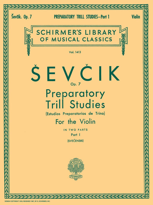 Preparatory Trill Studies, Op. 7 - Book 1 Schirmer Library of Classics Volume 1413 Violin Method 顫音 小提琴 | 小雅音樂 Hsiaoya Music