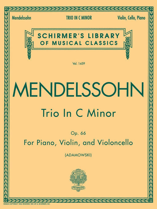 Trio in C Minor, Op. 66 Schirmer Library of Classics Volume 1459 Score and Parts 三重奏 | 小雅音樂 Hsiaoya Music