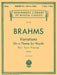 Variations on a Theme by Haydn, Op. 56b Schirmer Library of Classics Volume 1496 Piano Duet 布拉姆斯 海頓主題變奏曲 四手聯彈 | 小雅音樂 Hsiaoya Music