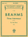 3 Intermezzi, Op. 117 Schirmer Library of Classics Volume 1500 Piano Solo 布拉姆斯 間奏曲 鋼琴 獨奏 | 小雅音樂 Hsiaoya Music