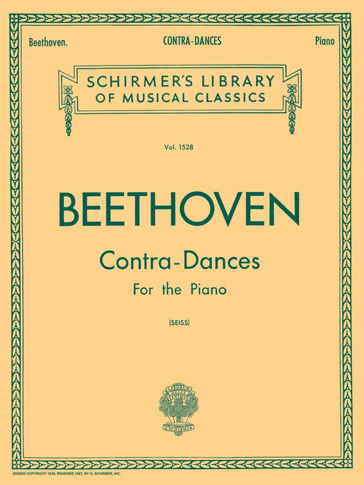 Contra-Dances Schirmer Library of Classics Volume 1528 Piano Solo 貝多芬 舞曲 鋼琴 獨奏 | 小雅音樂 Hsiaoya Music