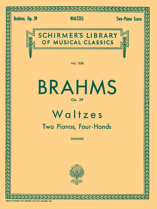 Waltzes, Op. 39 (set) Schirmer Library of Classics Volume 1530 Piano Duet 布拉姆斯 圓舞曲 四手聯彈 | 小雅音樂 Hsiaoya Music