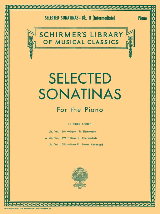 Selected Sonatinas - Book 2: Intermediate Schirmer Library of Classics Volume 1595 Intermediate Piano Solo 小奏鳴曲 鋼琴 獨奏 | 小雅音樂 Hsiaoya Music