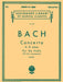Concerto in G minor Schirmer Library of Classics Volume 1601 Score and Parts 巴赫約翰‧瑟巴斯提安 協奏曲 | 小雅音樂 Hsiaoya Music