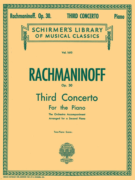 Concerto No. 3 in D Minor, Op. 30 NFMC 2020-2024 Selection Schirmer Library of Classics Volume 1610 Piano Duet 拉赫瑪尼諾夫 協奏曲 四手聯彈 | 小雅音樂 Hsiaoya Music