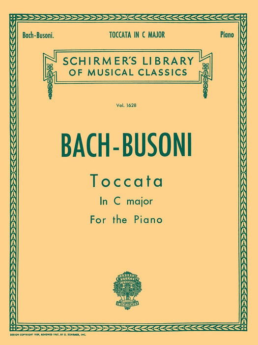 Toccata in C Schirmer Library of Classics Volume 1628 Piano Solo 巴赫約翰‧瑟巴斯提安 觸技曲 鋼琴 獨奏 | 小雅音樂 Hsiaoya Music