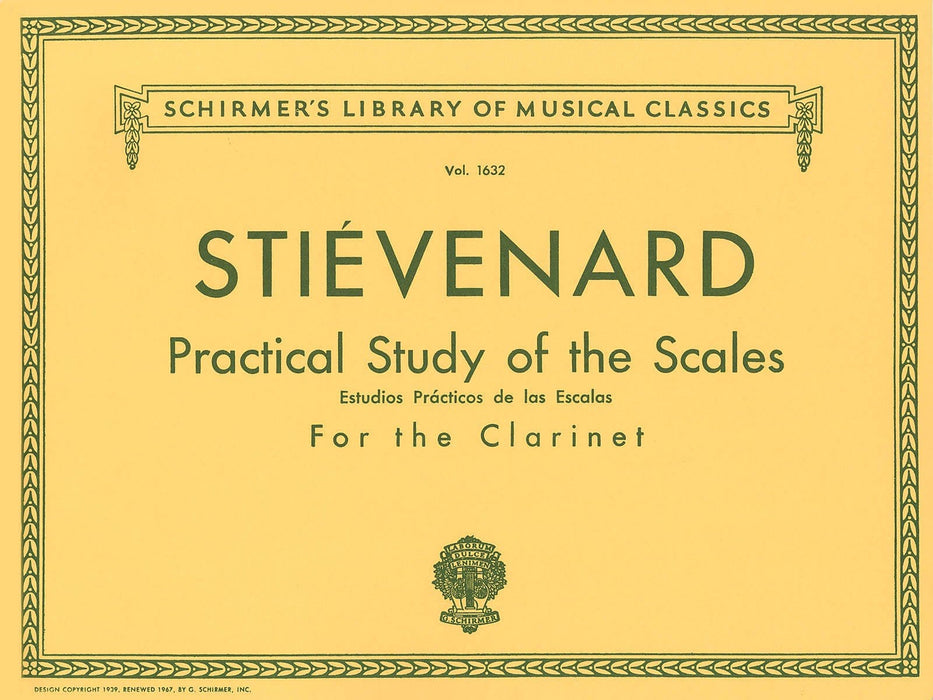 Practical Study of the Scales Schirmer Library of Classics Volume 1632 Clarinet Method 豎笛 | 小雅音樂 Hsiaoya Music