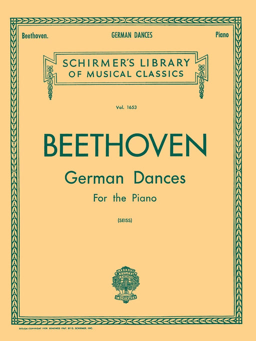 German Dances Schirmer Library of Classics Volume 1653 Piano Solo 貝多芬 舞曲 鋼琴 獨奏 | 小雅音樂 Hsiaoya Music