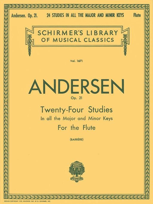 Twenty-Four Studies, Op. 21 Schirmer Library of Classics Volume 1671 Flute Method 長笛 | 小雅音樂 Hsiaoya Music