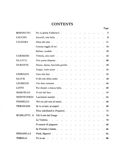 24 Italian Songs & Arias of the 17th & 18th Centuries Schirmer Library of Classics Volume 1722 Medium High Voice Book Only 詠唱調 高音 | 小雅音樂 Hsiaoya Music