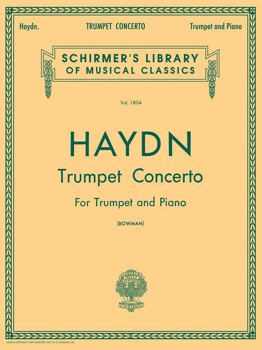 Schirmer Library of Classics Volume 1804 Schirmer Library of Classics Volume 1804 Trumpet & Piano 海頓 小號 鋼琴 | 小雅音樂 Hsiaoya Music