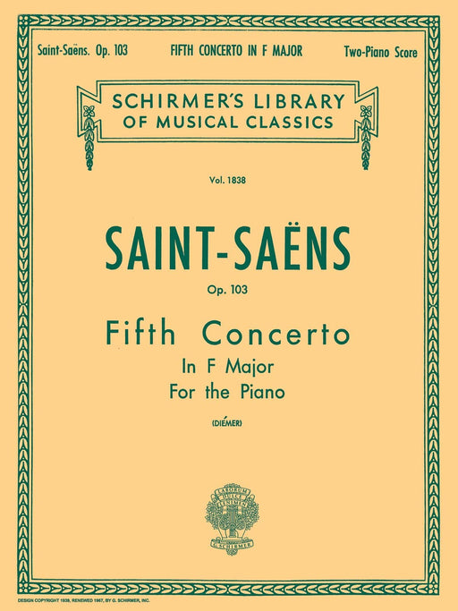 Concerto No. 5 in F, Op. 103 Schirmer Library of Classics Volume 1838 Piano Duet 協奏曲 四手聯彈 | 小雅音樂 Hsiaoya Music