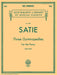 3 Gymnopédies Schirmer Library of Classics Volume 1869 Piano Solo 薩悌 裸體戰士舞 鋼琴 獨奏 | 小雅音樂 Hsiaoya Music