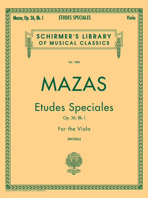 Etudes Speciales, Op. 36 - Book 1 Schirmer Library of Classics Volume 1885 Viola Method 練習曲 中提琴 | 小雅音樂 Hsiaoya Music