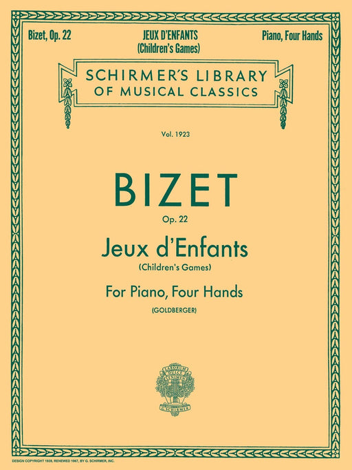 Jeux d'Enfants (Children's Games), Op. 22 Schirmer Library of Classics Volume 1923 Piano Duet 比才 兒童遊戲 四手聯彈 | 小雅音樂 Hsiaoya Music