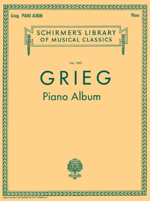 Piano Album Schirmer Library of Classics Volume 1957 Piano Solo 葛利格 鋼琴 獨奏 | 小雅音樂 Hsiaoya Music