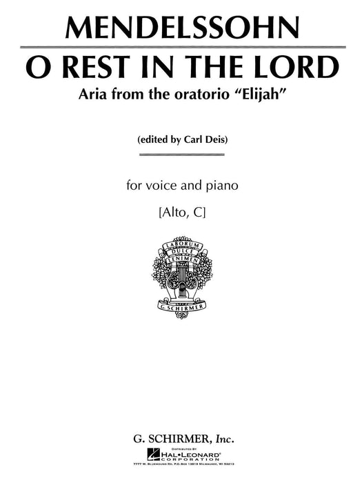 O Rest in the Lord (from Elijah) Voice and Piano 以利亞 鋼琴 | 小雅音樂 Hsiaoya Music