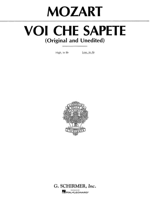 Voi che sapete (from Le Nozze di Figaro) Medium Voice 莫札特 費加洛婚禮 | 小雅音樂 Hsiaoya Music