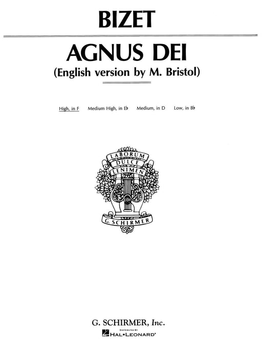 Agnus Dei (Lamb of God) High Voice in F 比才 高音 | 小雅音樂 Hsiaoya Music