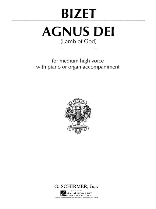 Agnus Dei (Lamb of God) Medium Voice in E-Flat 比才 | 小雅音樂 Hsiaoya Music