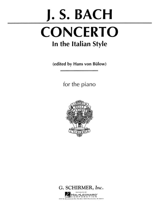 Concerto in the Italian Style Piano Solo 巴赫約翰‧瑟巴斯提安 協奏曲 風格鋼琴 獨奏 | 小雅音樂 Hsiaoya Music