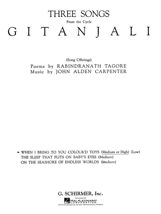 When I Bring to You Coloured Toys (from Gitanjali) High Voice 高音 | 小雅音樂 Hsiaoya Music