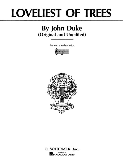 Loveliest of Trees Medium Low Voice 低音 | 小雅音樂 Hsiaoya Music