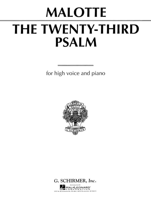 23rd Psalm High Voice 詩篇 | 小雅音樂 Hsiaoya Music