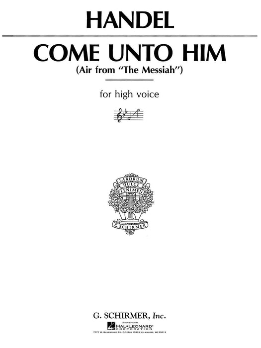 Come Unto Him (from Messiah) High Voice 彌賽亞 | 小雅音樂 Hsiaoya Music