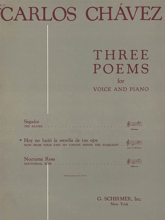 Now From Your Eyes Md Or Lo No Longer Shines/Hoy No Lucio Vo/Pno 聲樂 | 小雅音樂 Hsiaoya Music