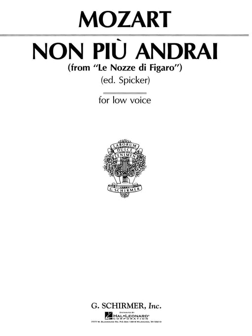 Non più andrai (from Le Nozze di Figaro) Voice and Piano 莫札特 費加洛婚禮 鋼琴 | 小雅音樂 Hsiaoya Music
