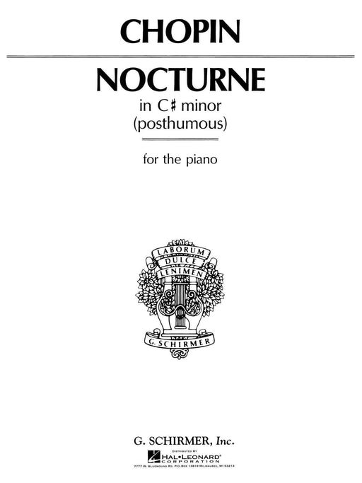 Nocturne (Op. Posthumous) Piano Solo 蕭邦 夜曲 遺著鋼琴 獨奏 | 小雅音樂 Hsiaoya Music