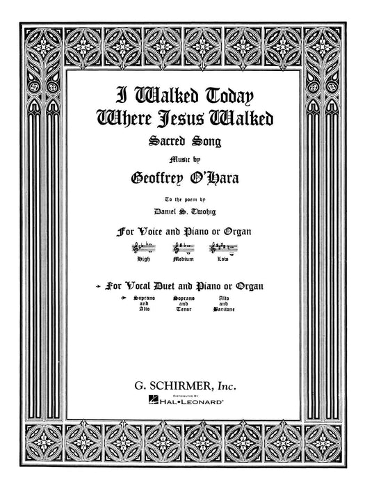 I Walked Today Where Jesus Walked Soprano/Alto Duet 中音二重奏 | 小雅音樂 Hsiaoya Music