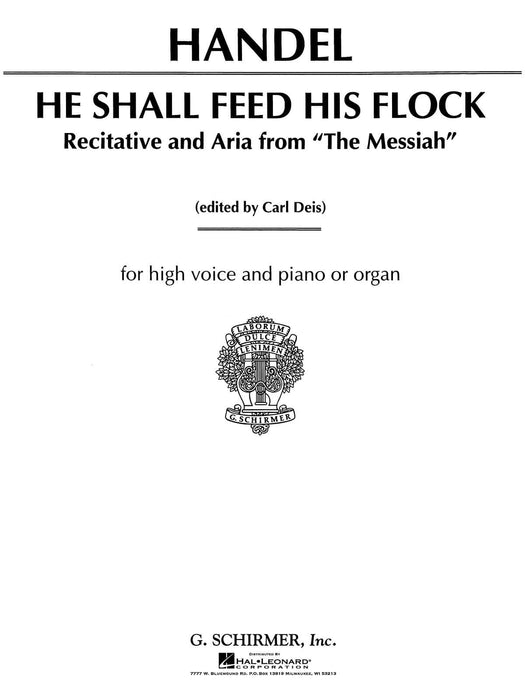 He Shall Feed His Flock (from Messiah) High Voice 彌賽亞 | 小雅音樂 Hsiaoya Music