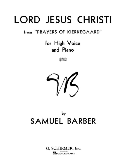 Lord Jesus Christ from Prayers of Kierkegaard High Voice 高音 | 小雅音樂 Hsiaoya Music