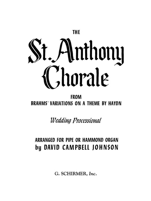 St. Anthony Chorale (from Variations on a Theme by Haydn) Organ Solo 布拉姆斯 聖詠合唱 海頓主題變奏曲管風琴 獨奏 | 小雅音樂 Hsiaoya Music