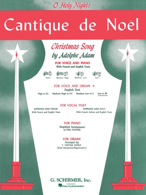 Cantique de Noël (O Holy Night) Low Voice (B-Flat) and Organ 低音 管風琴 | 小雅音樂 Hsiaoya Music