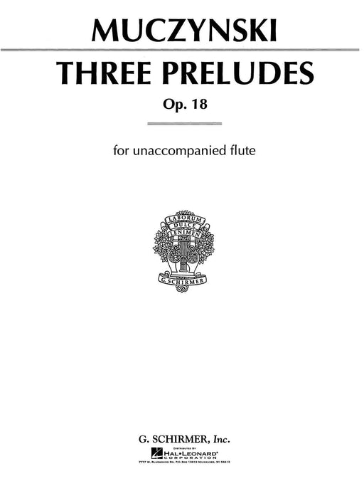 Three Preludes, Op. 18 for Solo Flute 前奏曲 獨奏 長笛 | 小雅音樂 Hsiaoya Music